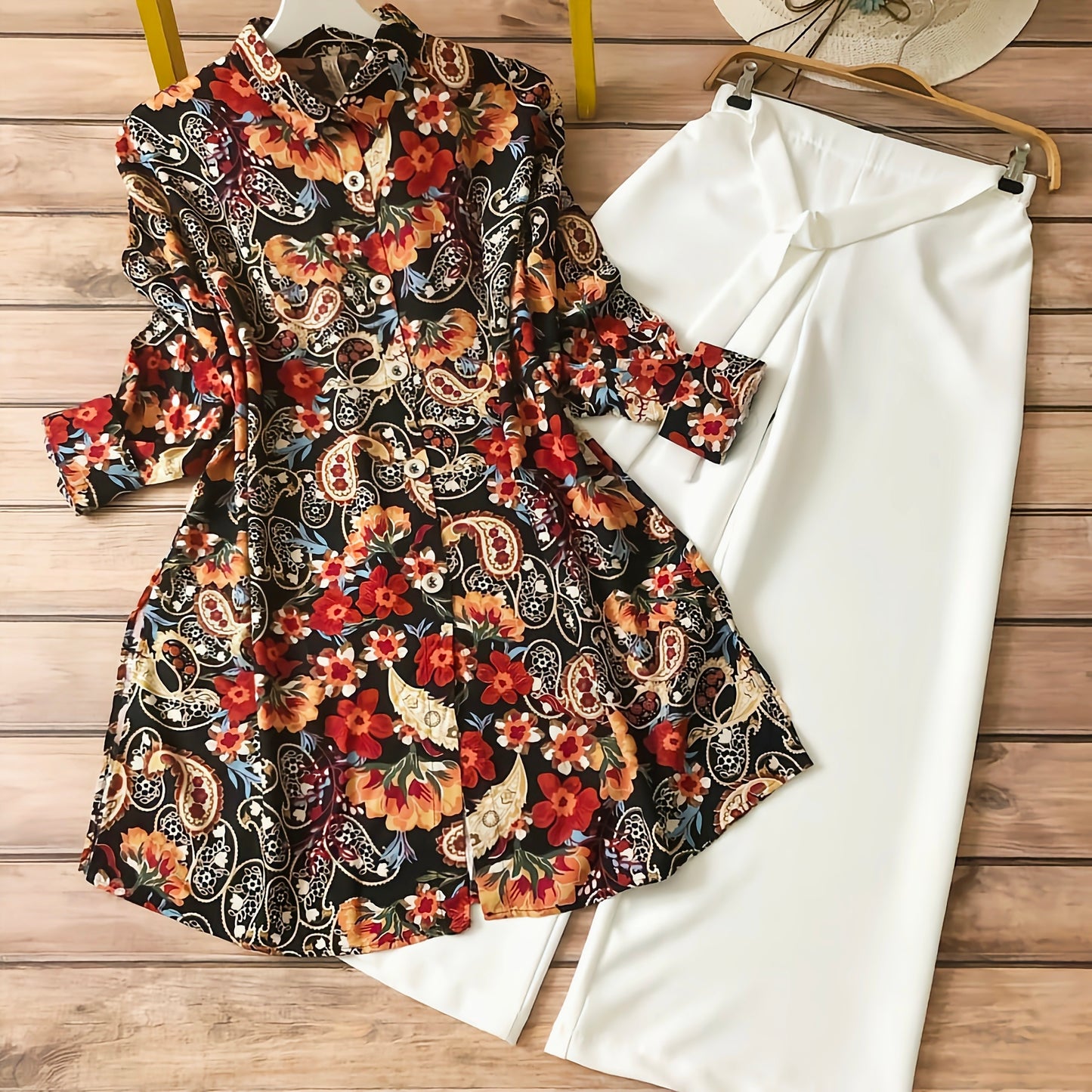 Black & Red Color Kurti With Palazzo