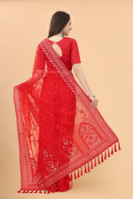 Aari Work Heavy Butterfly Net Saree