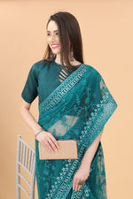 Aari Work Heavy Butterfly Net Saree