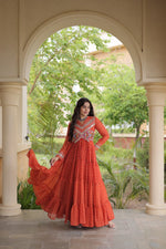Bandhni Print Work Gown