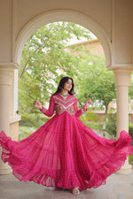 Bandhni Print Work Gown