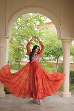 Bandhni Print Work Gown