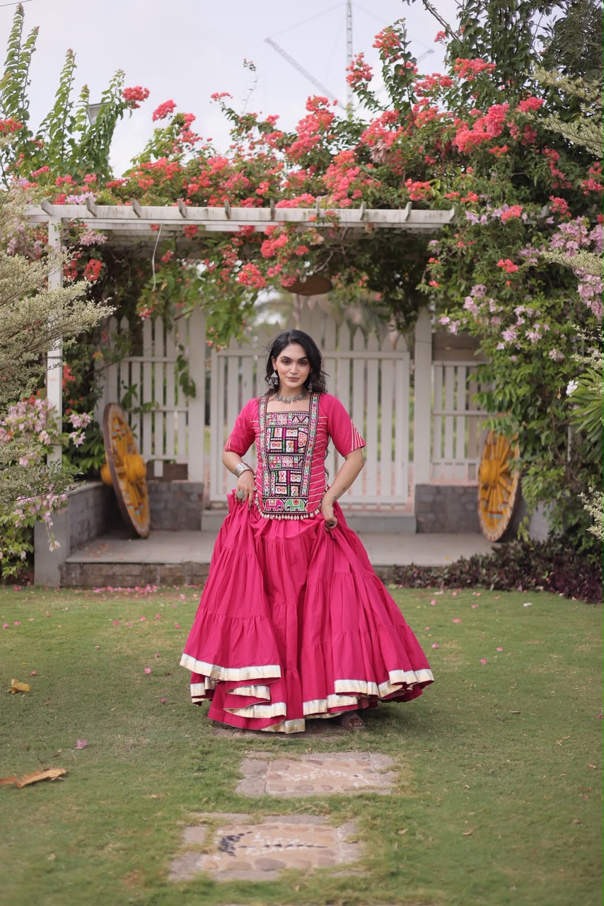 Traditional Gujrati Patchwork Lehenga Choli