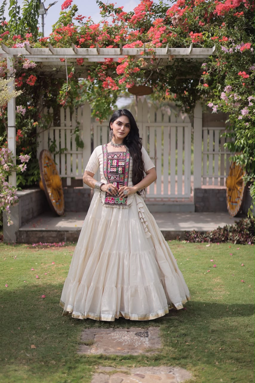 Traditional Gujrati Patchwork Lehenga Choli