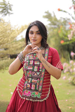 Traditional Gujrati Patchwork Lehenga Choli
