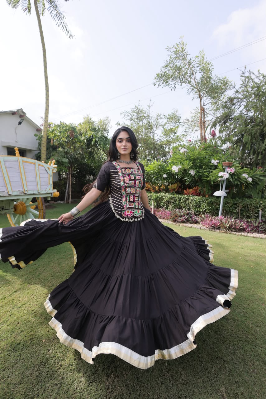 Traditional Gujrati Patchwork Lehenga Choli