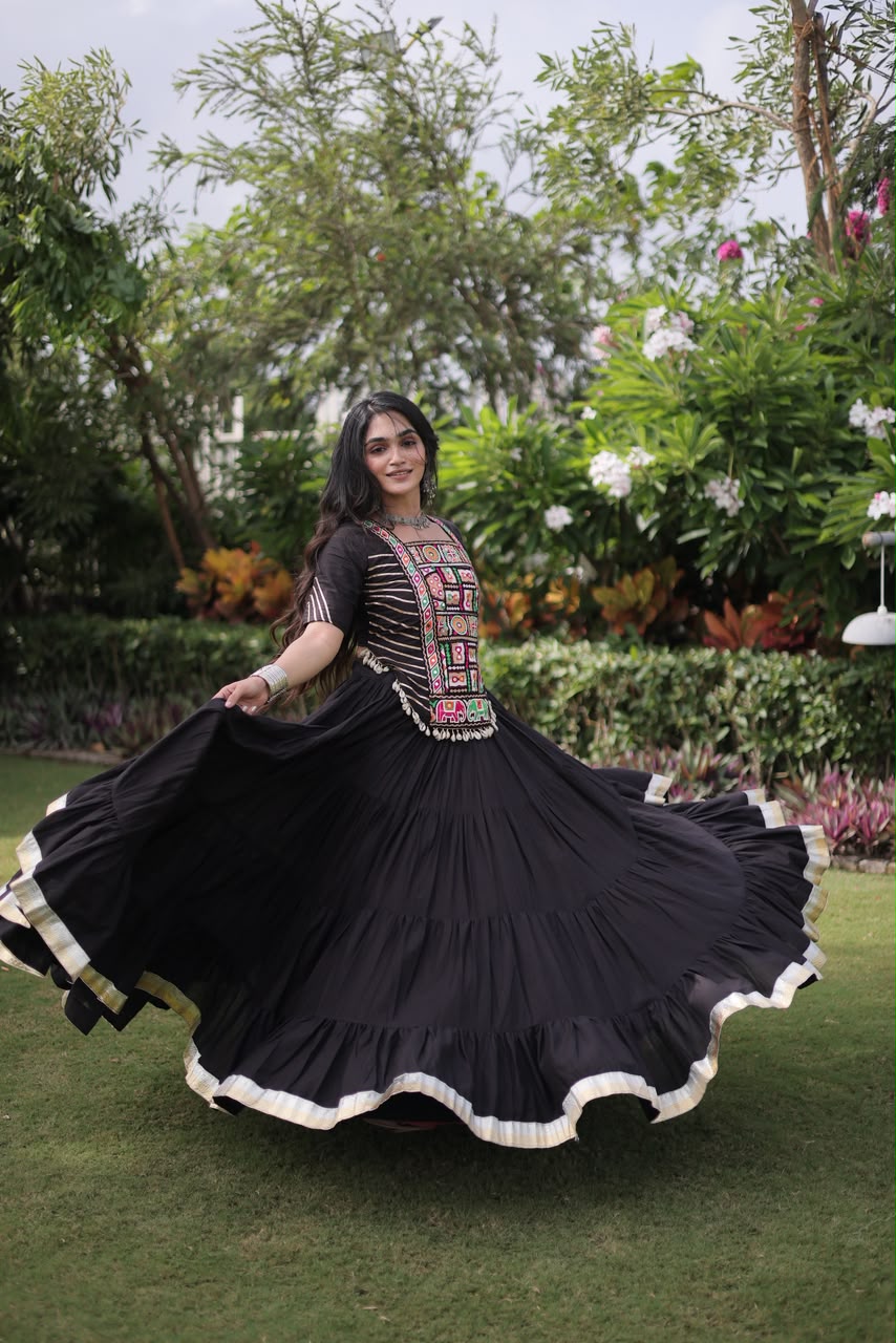 Traditional Gujrati Patchwork Lehenga Choli