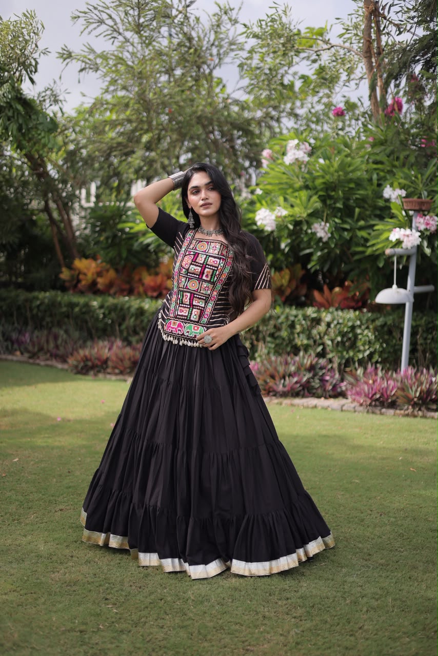 Traditional Gujrati Patchwork Lehenga Choli