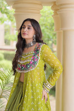 Navratri Special Indo-Western Jacket & Lehenga Set