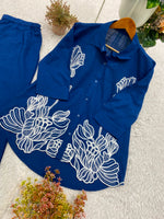 Designer Embroidrey Work Co-ord Set Cotton