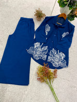 Designer Embroidrey Work Co-ord Set Cotton