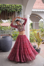 Bandhni Print Work Lehenga Choli