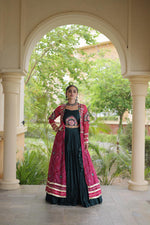Bandhni Design Shrug With Butta Patch