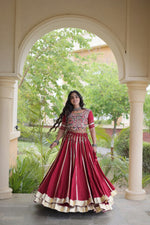 Double Gher Gota Patti Work Lehengha Choli