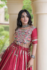 Double Gher Gota Patti Work Lehengha Choli