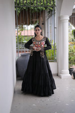 Embroidered and Mirror Work Gown