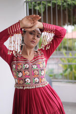 Embroidered and Mirror Work Gown