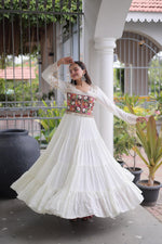 Embroidered and Mirror Work Gown