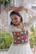 Embroidered and Mirror Work Gown