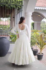Embroidered and Mirror Work Gown