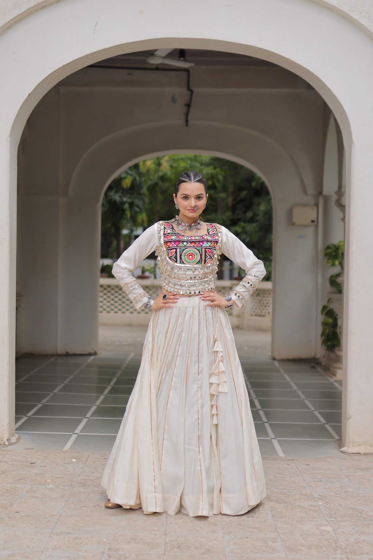Navratri New Trading Gota Patti Lace & Miror Work