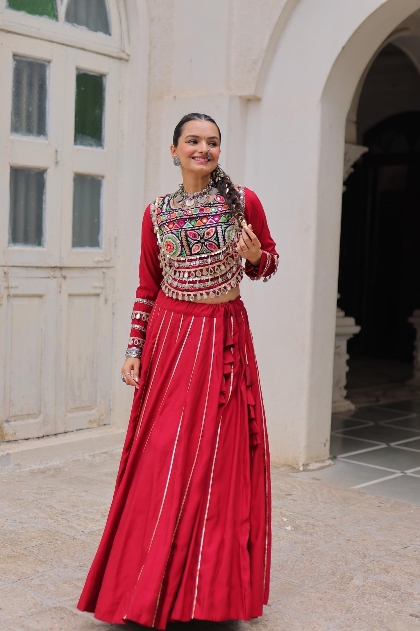Navratri New Trading Gota Patti Lace & Miror Work