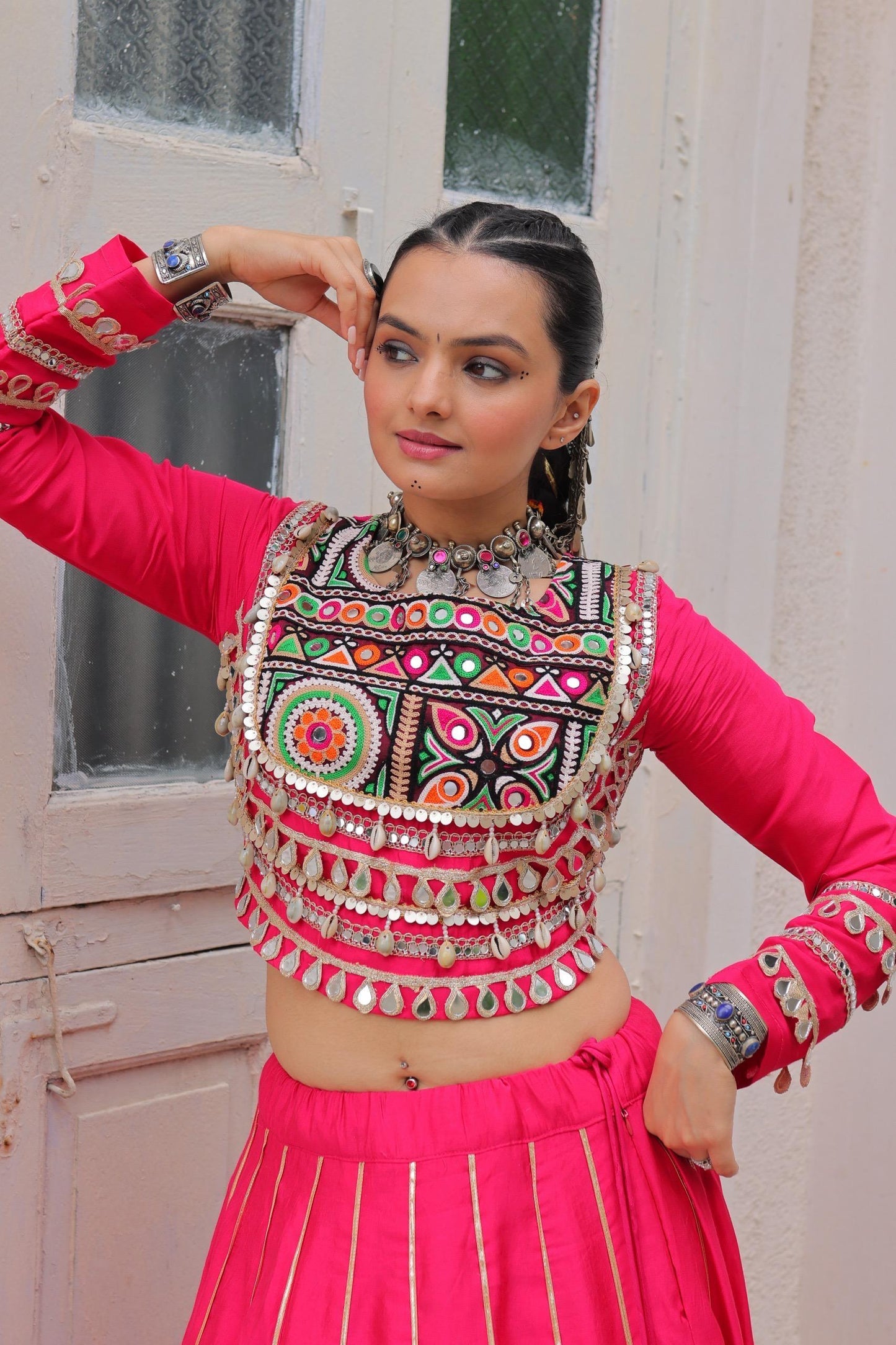Navratri New Trading Gota Patti Lace & Miror Work