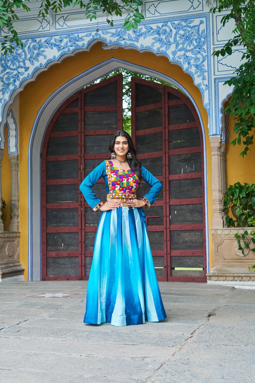 Kutchi Gamthi Embroidered Work Lehenga Choli