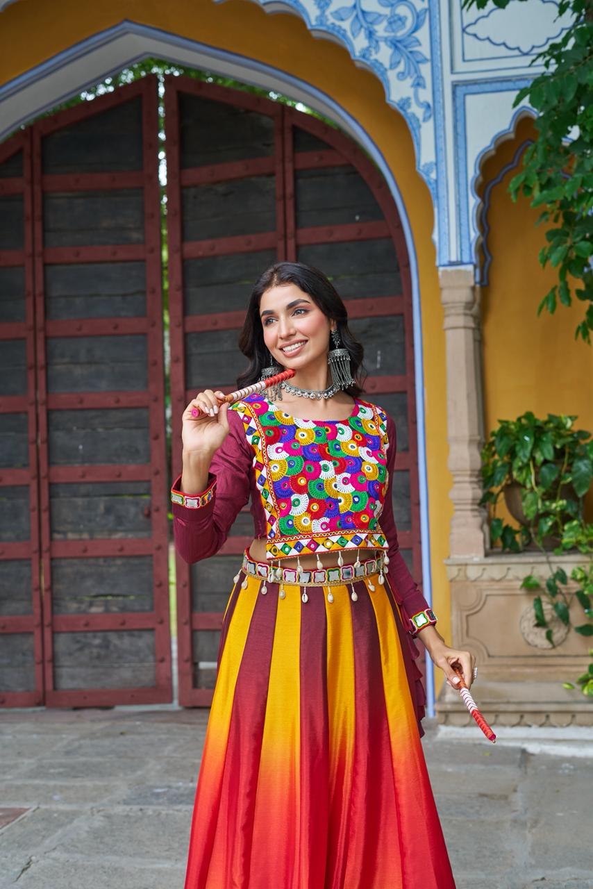 Kutchi Gamthi Embroidered Work Lehenga Choli