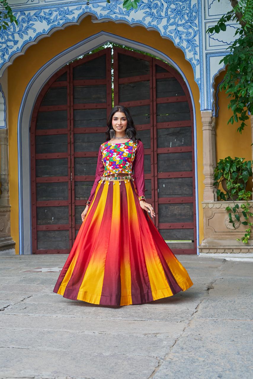 Kutchi Gamthi Embroidered Work Lehenga Choli