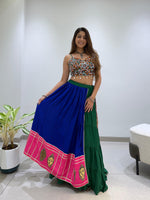 Mirror Work Gamthi Work Lehenga Choli