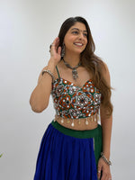 Mirror Work Gamthi Work Lehenga Choli