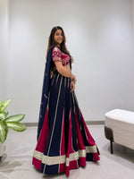 New Style Black and Marun Lahenga Choli
