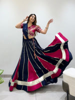 New Style Black and Marun Lahenga Choli