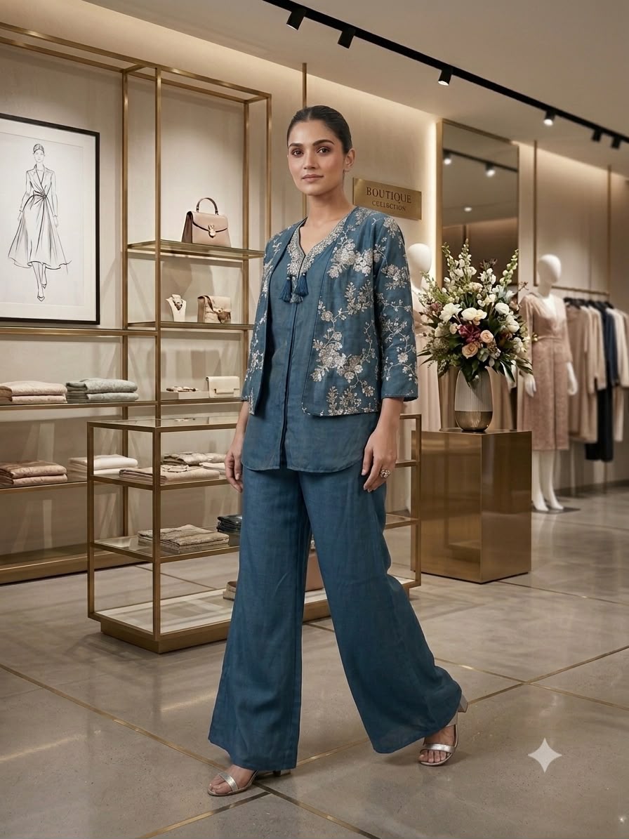 New Embroidrey Work Co-ord Set