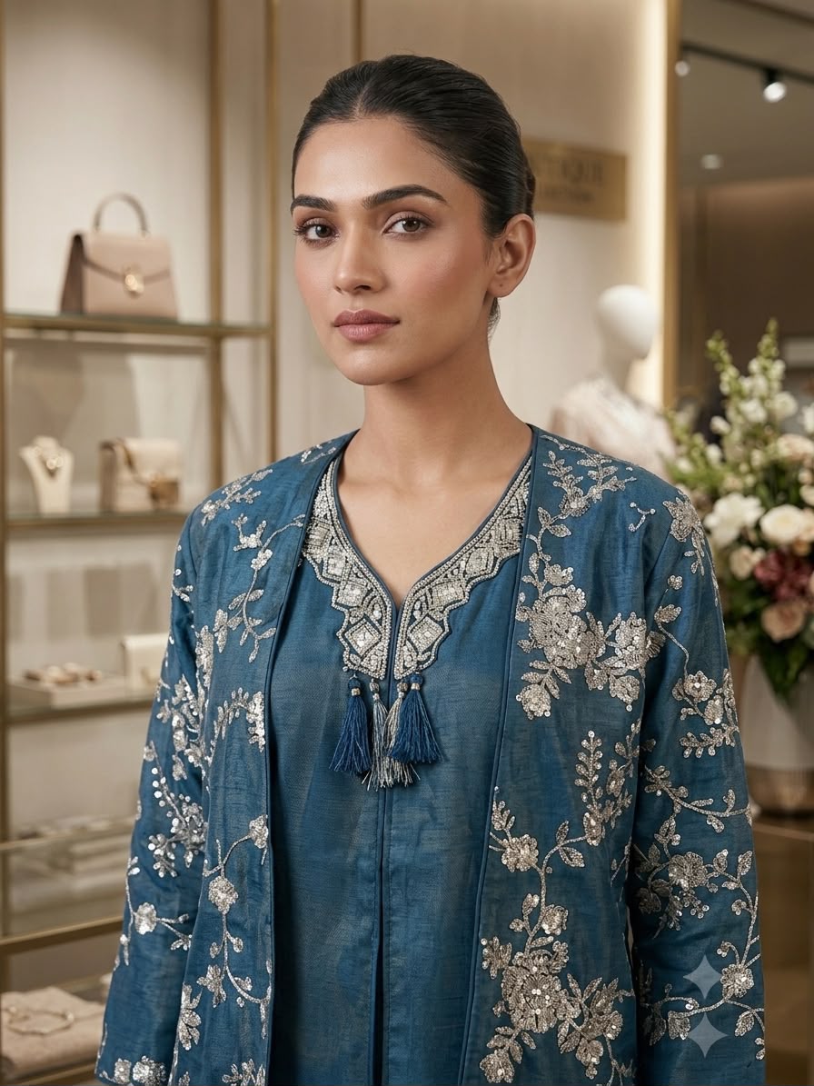 New Embroidrey Work Co-ord Set