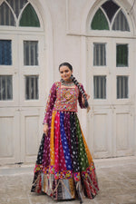 Georgette Print And Gamthi Embellished Work