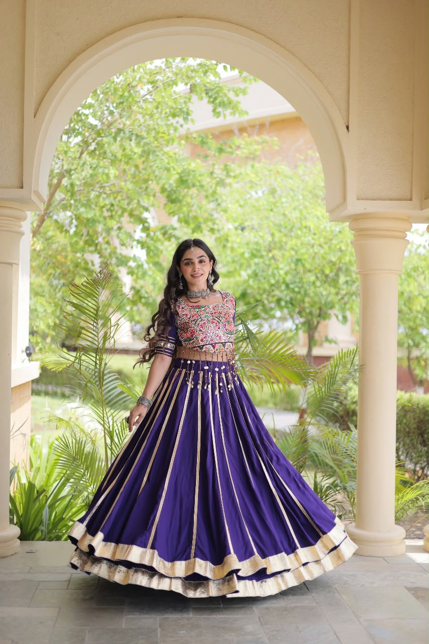 Double Gher Gota Patti Work Lehengha Choli