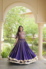 Double Gher Gota Patti Work Lehengha Choli